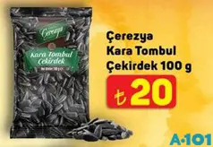 ÇEREZYA KARA TOMBUL ÇEKİRDEK 100 G fiyat ve kampanya bilgisi